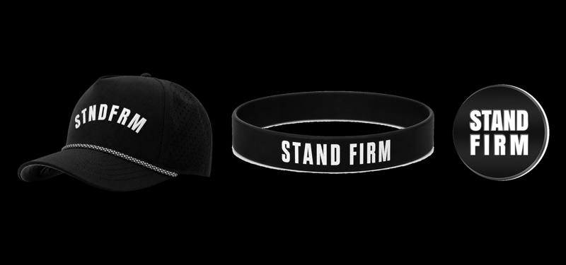 The Stand Firm Starter Kit — hat, band, and coin
